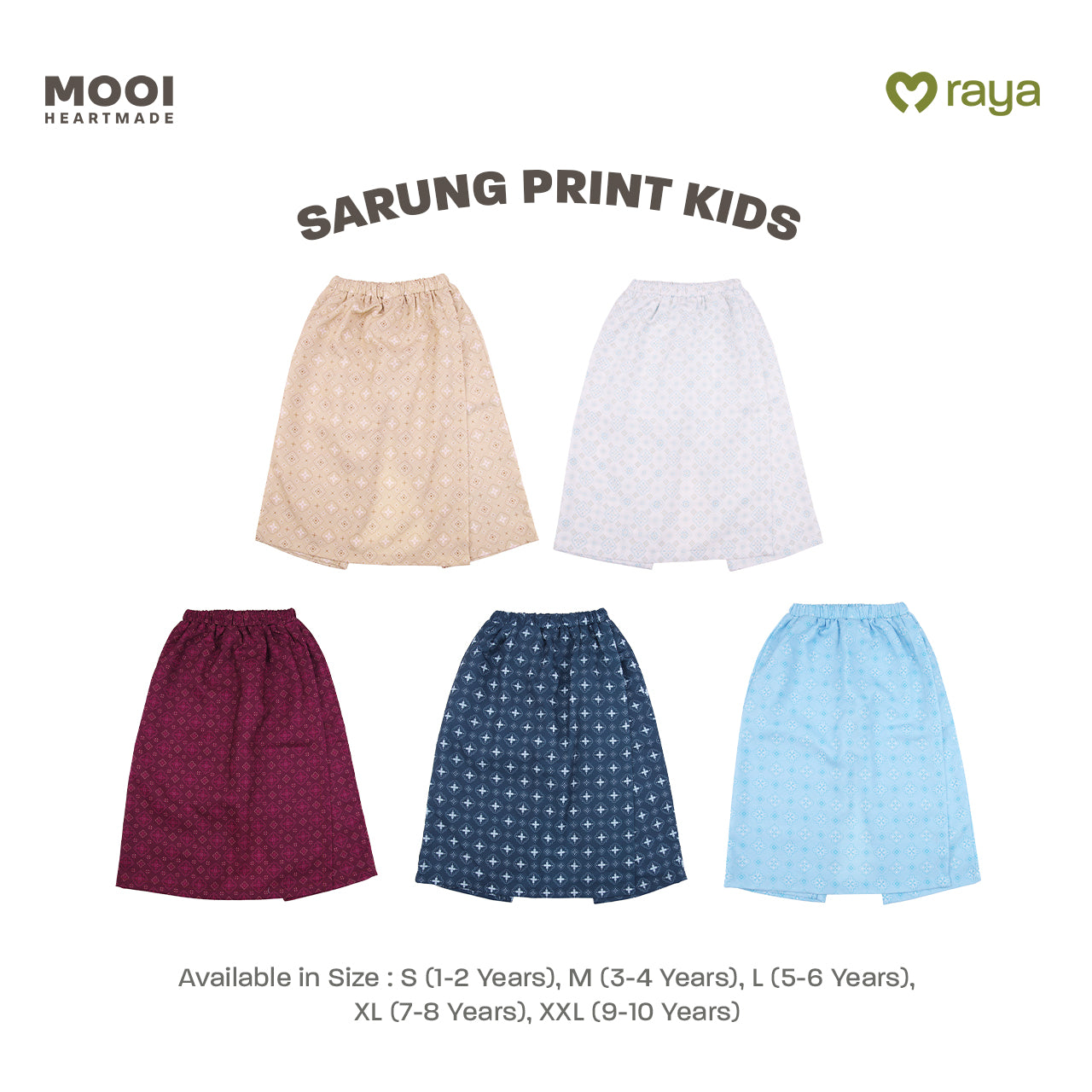 Mooi Sarung Print Sarung Anak Laki - Laki Raya Collection