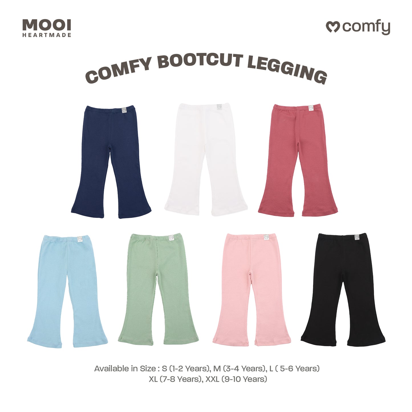 Mooi Celana Panjang Anak Perempuan Comfy Bootcut Legging