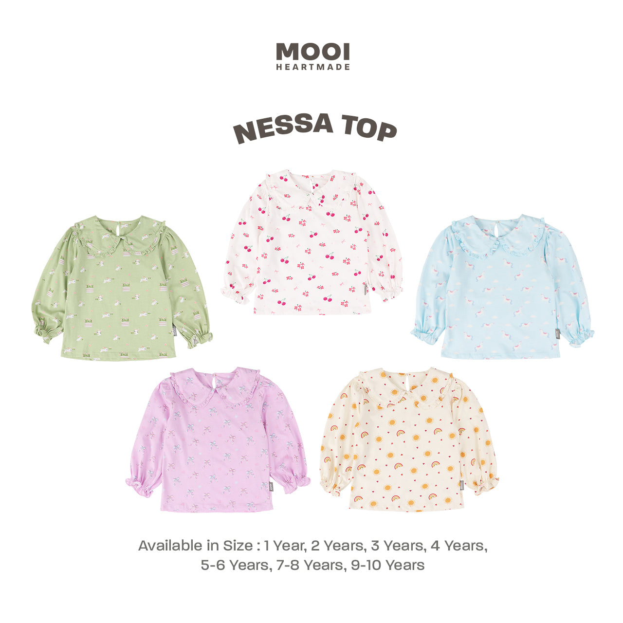 Mooi Atasan Anak Perempuan Nessa Top