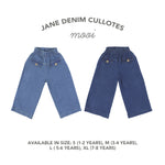 Mooi Celana Jeans Anak Jane Denim Cullotes