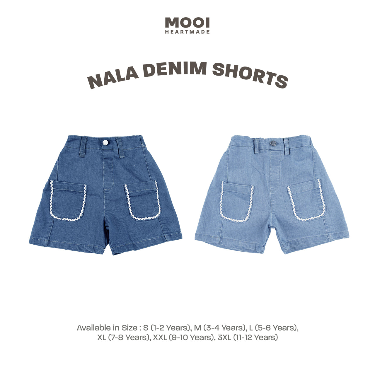 Mooi Celana Jeans Anak Kids Denim Nala Denim Short