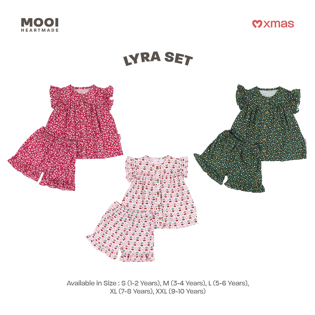 Mooi Setelan Anak Perempuan Lyra Set