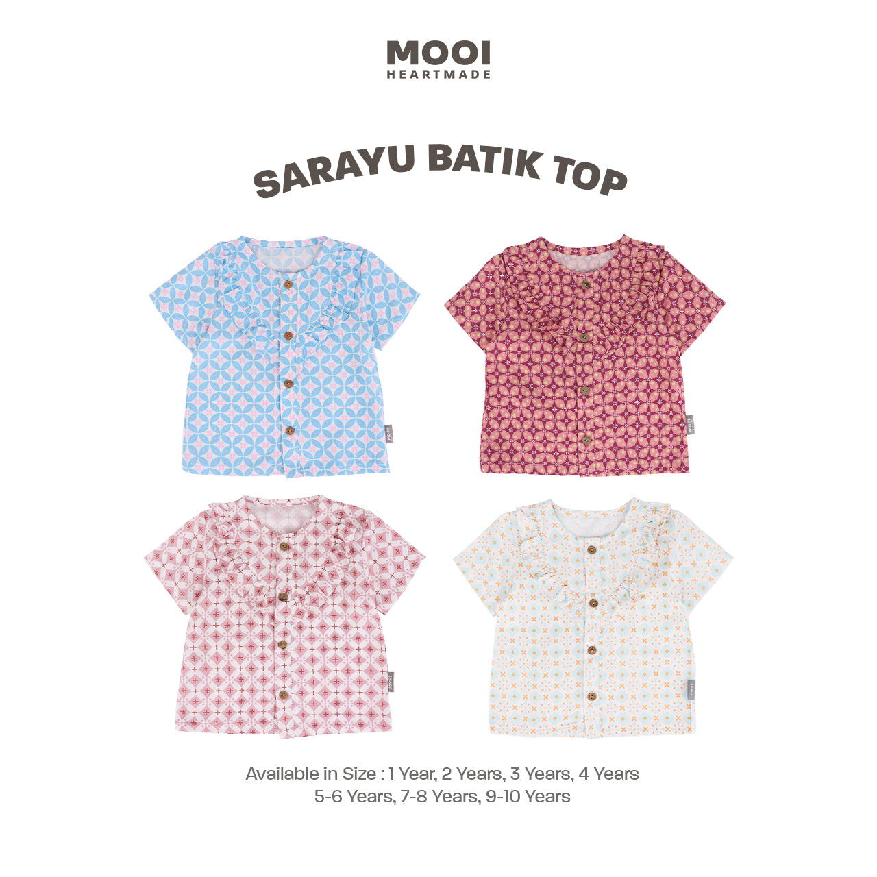 Mooi Atasan Batik Anak Perempuan Sarayu Batik Top