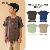 Mooi Kemeja Anak Laki – Laki Melvin Pocket Shirt