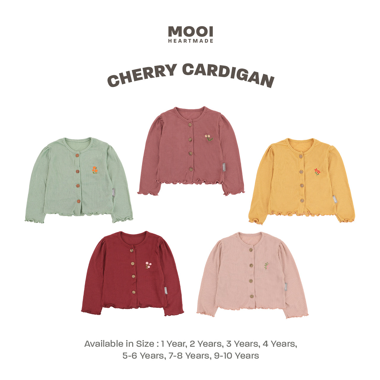 Mooi Cardigan Anak Cherry Cardigan