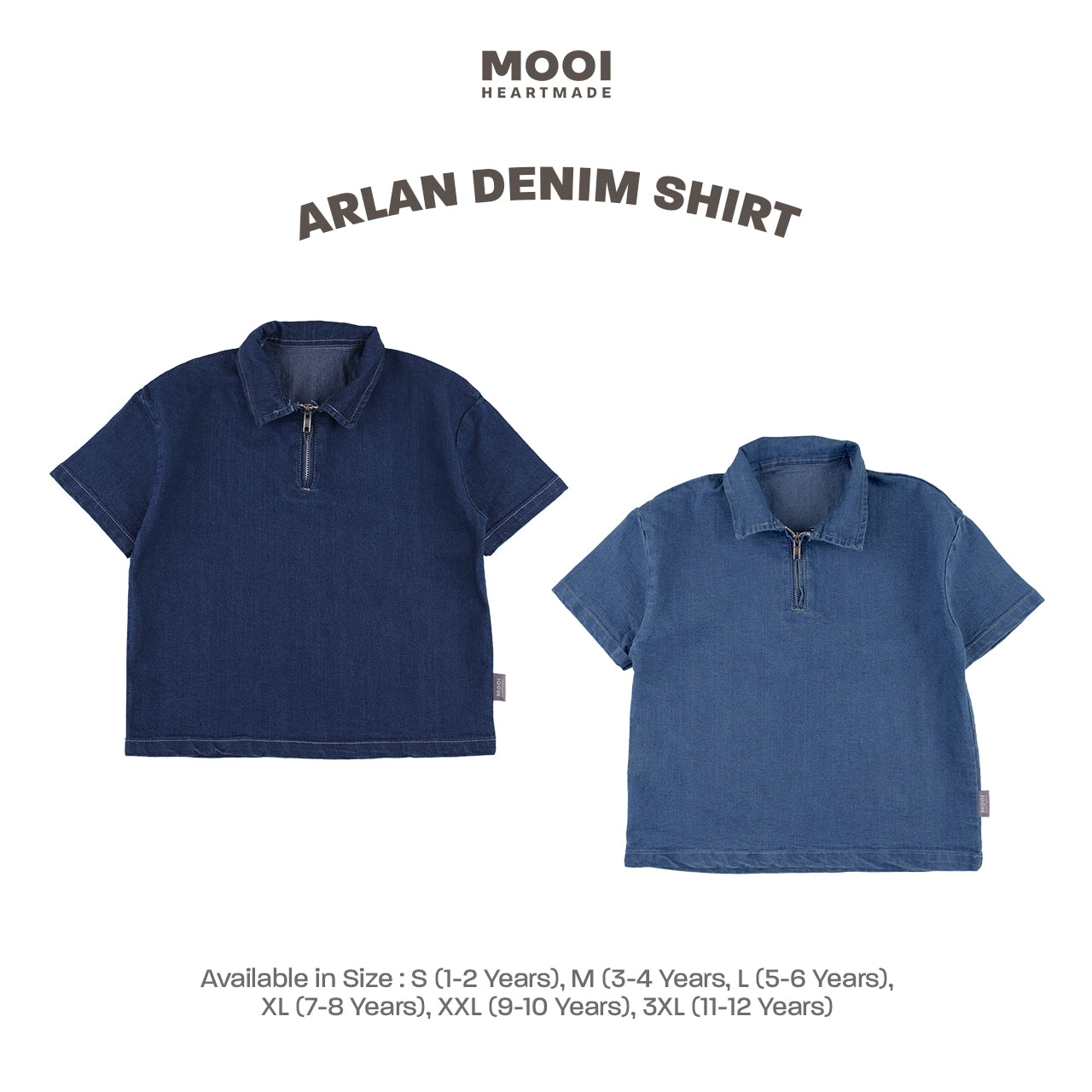 Mooi Kemeja Jeans Anak Laki-Laki Arlan Denim Shirt
