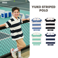 Mooi Kemeja Anak Laki-Laki Yuko Striped Polo
