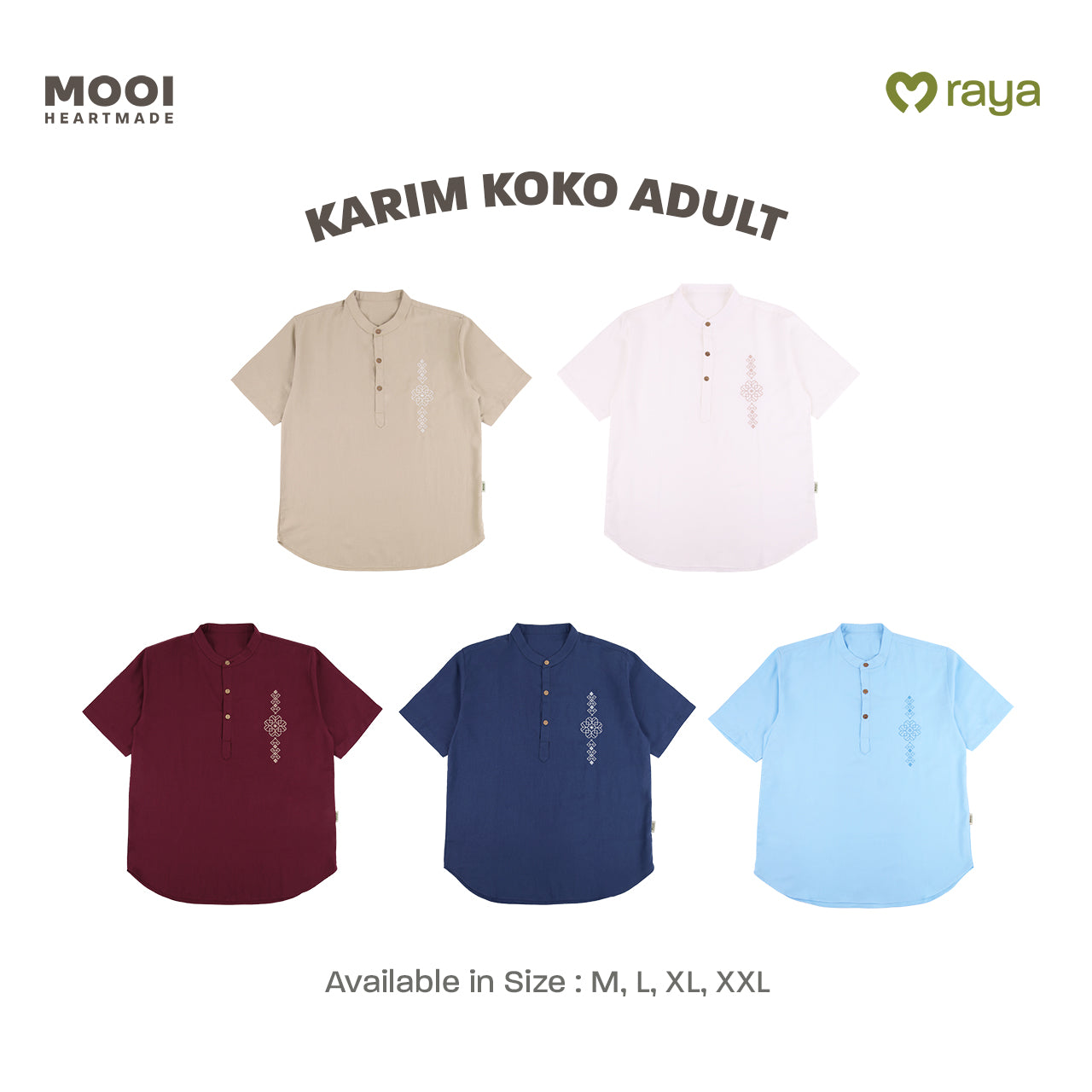 Mooi Atasan Pria Kemeja Pria Raya Collection Karim Koko