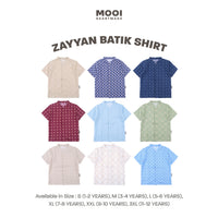 Mooi Atasan Batik Kemeja Anak Laki-Laki Zayyan Batik Shirt