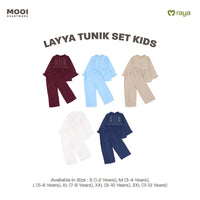 Mooi Setelan Anak Perempuan Raya Collection Layya Tunik Set