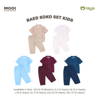 Mooi Raed Koko Set Setelan Koko Anak Raya Collection Zeina Series