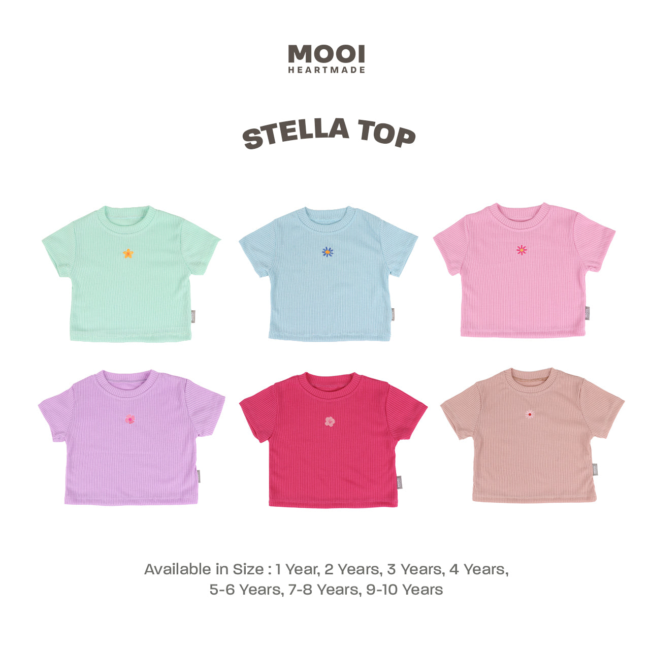 Mooi Atasan Anak Perempuan Stella Top