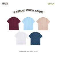 Mooi Atasan Pria Kemeja Pria Raya Collection Rashad Koko Adult Zeina Series