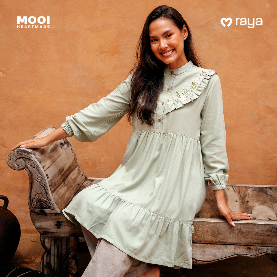 Mooi Tunik Wanita Atasan Wanita Raya Collection Yaseera Tunic