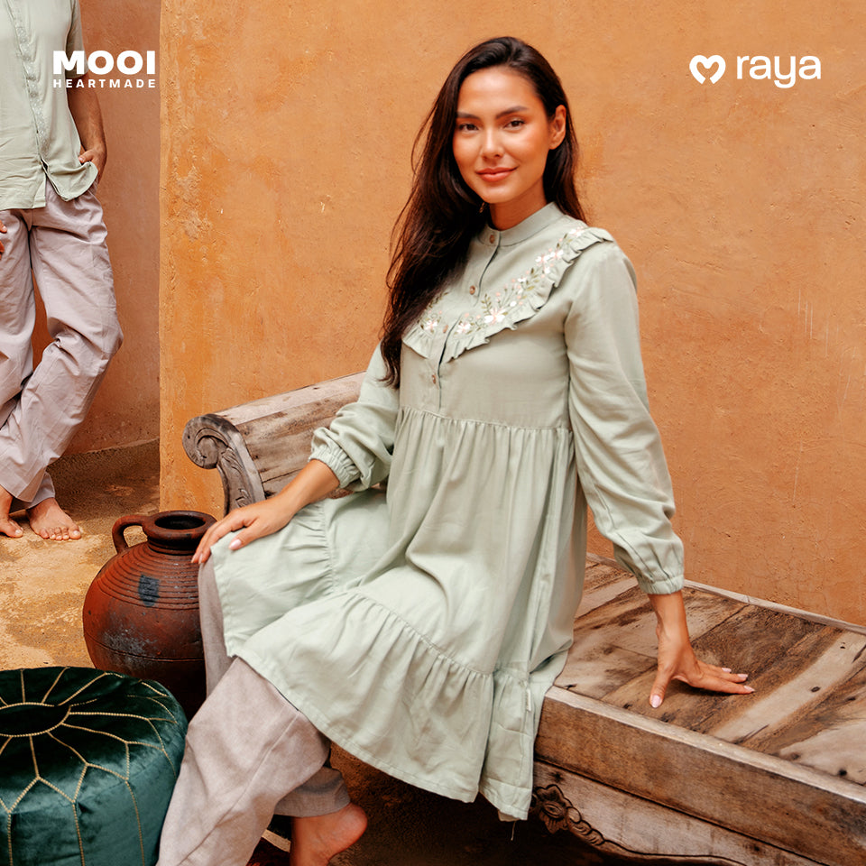 Mooi Tunik Wanita Atasan Wanita Raya Collection Yaseera Tunic