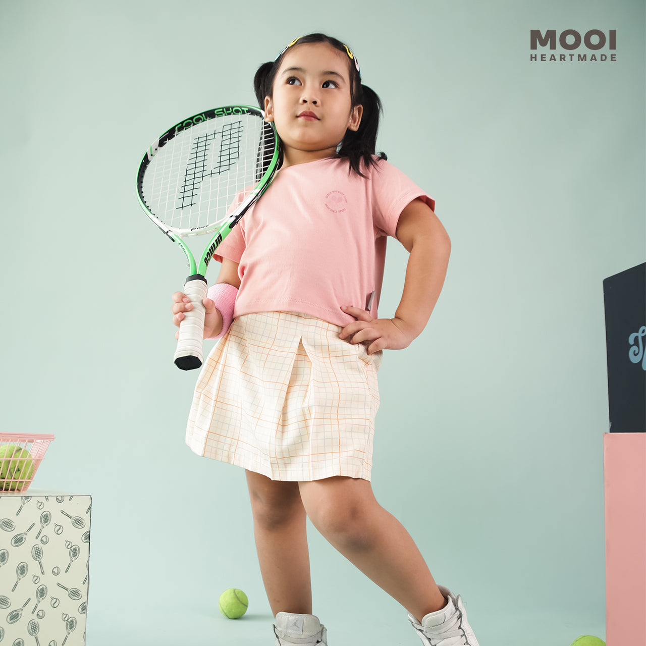 Mooi Setelan Anak Perempuan Courtside Girls Set
