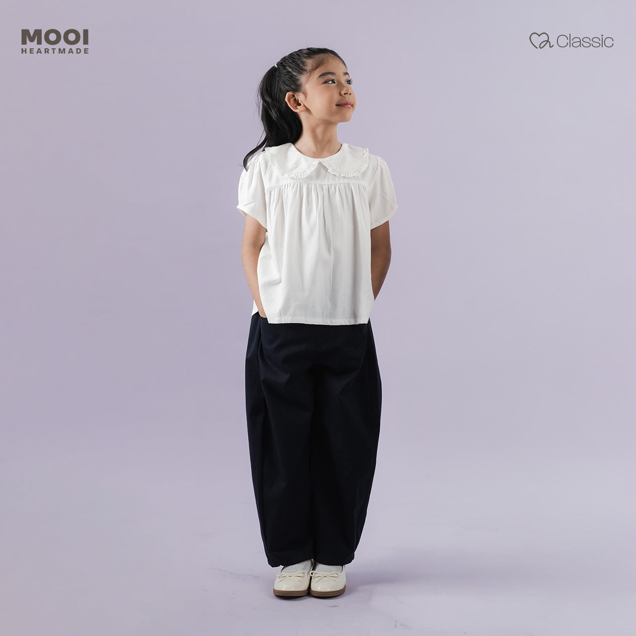 Mooi Celana Panjang Anak Perempuan Classic Barrel Pants