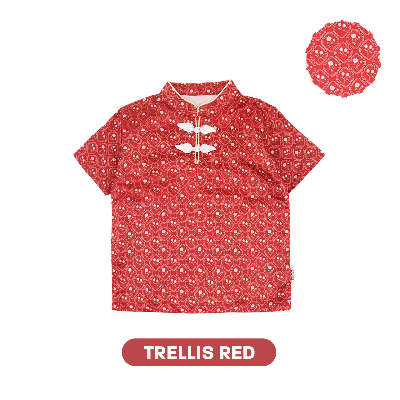 Mooi Kemeja Anak Laki-Laki Lunar Collection Liu Cheongsam Shirt