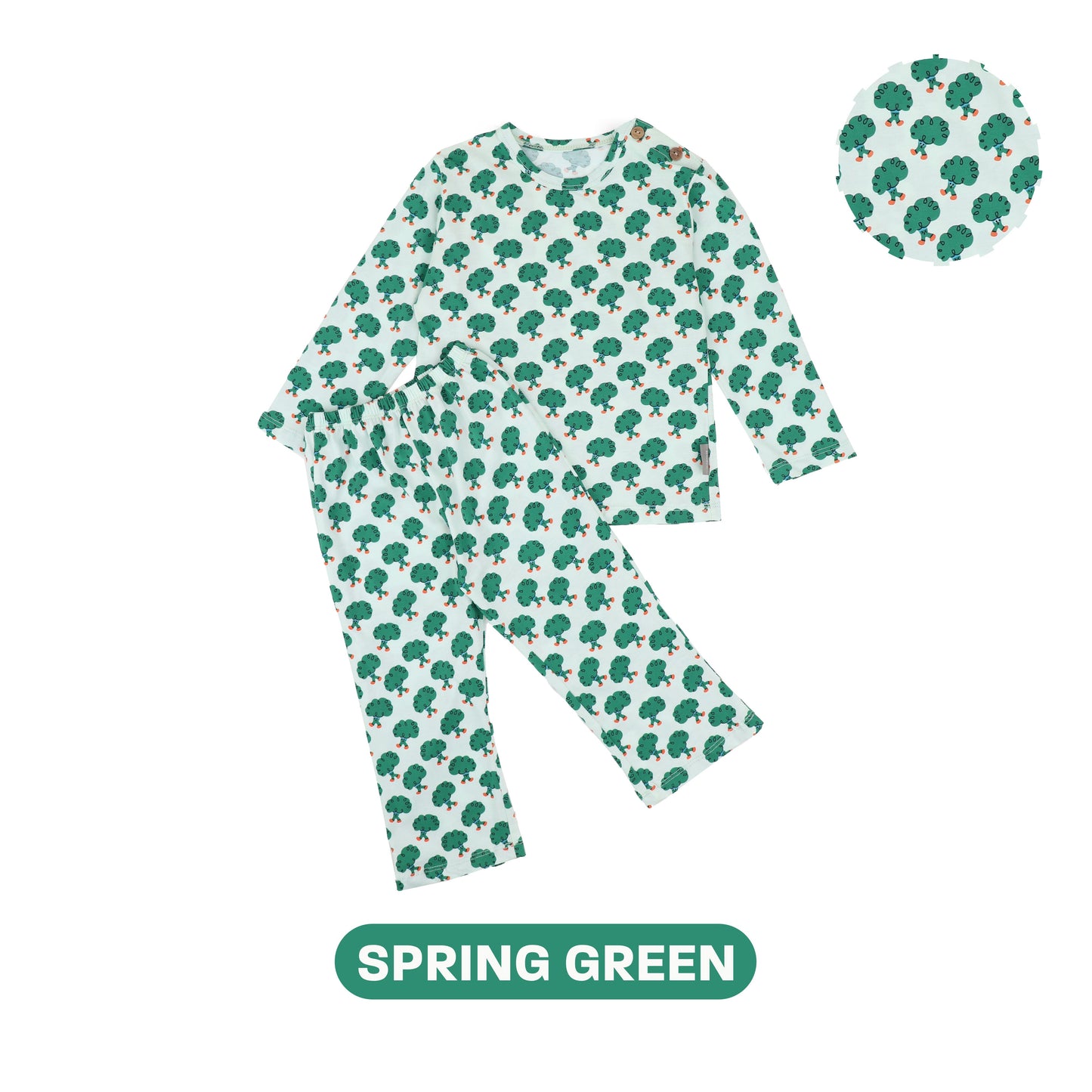 Mooi Setelan Piyama Anak Mikio Pajamas Set Print