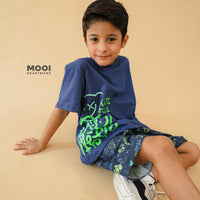 Mooi Setelan Anak Kaos Anak Tshirt Street Graffiti Set