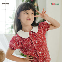 Mooi Atasan Anak Perempuan Christmas Collection Lenora Top