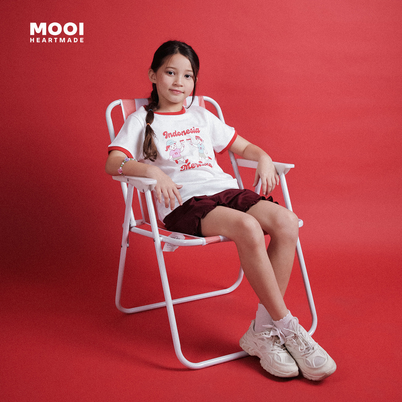 Mooi Merdeka Kaos Kemerdekaan 17 Agustus T-shirt Anak Merdeka Vintage Tee Indonesia Merdeka