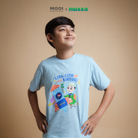 Mooi x Nussa Kaos Anak Laki-Laki Nussa Tshirt Graphic