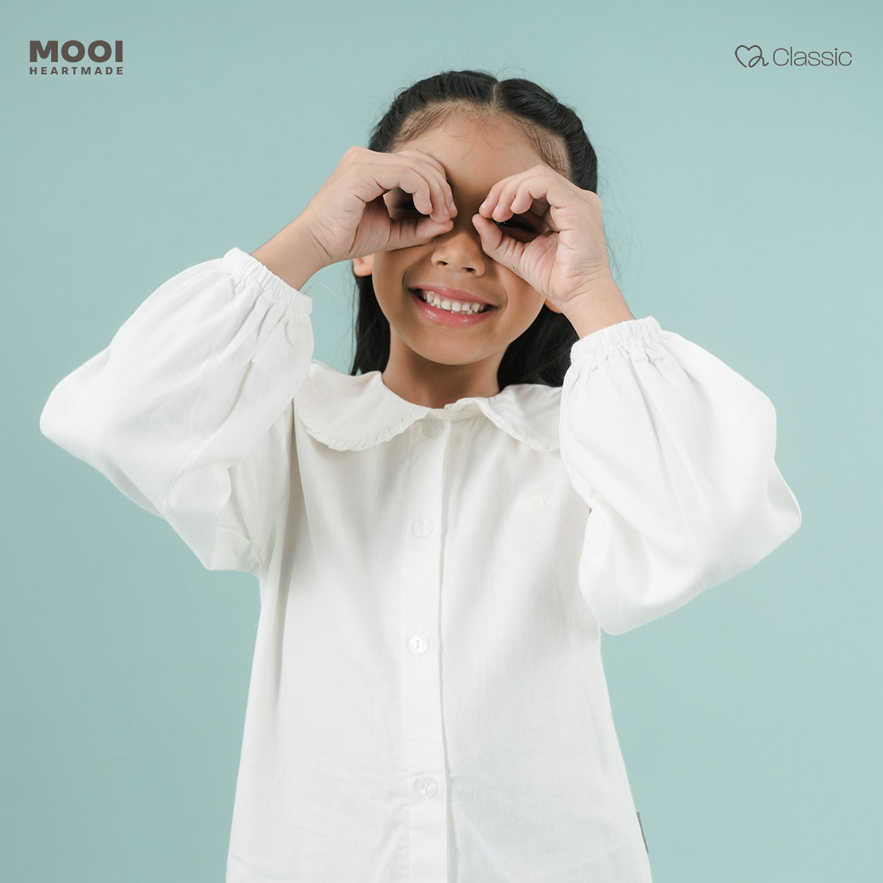 Mooi Atasan Anak Perempuan Abigail Long Sleeve Shirt