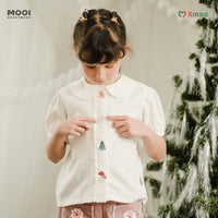 Mooi Atasan Anak Perempuan Christmas Collection Adeline Top
