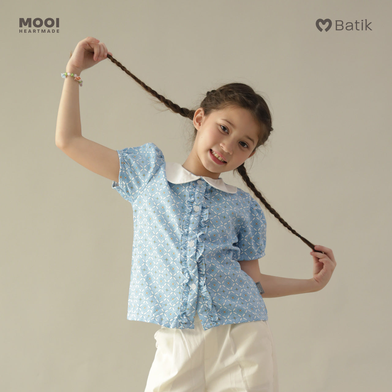Mooi Atasan Batik Anak Perempuan Shanaya Batik Top