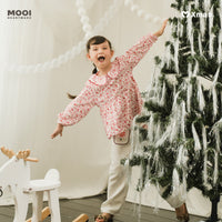Mooi Atasan Anak Perempuan Christmas Collection Nancy Top