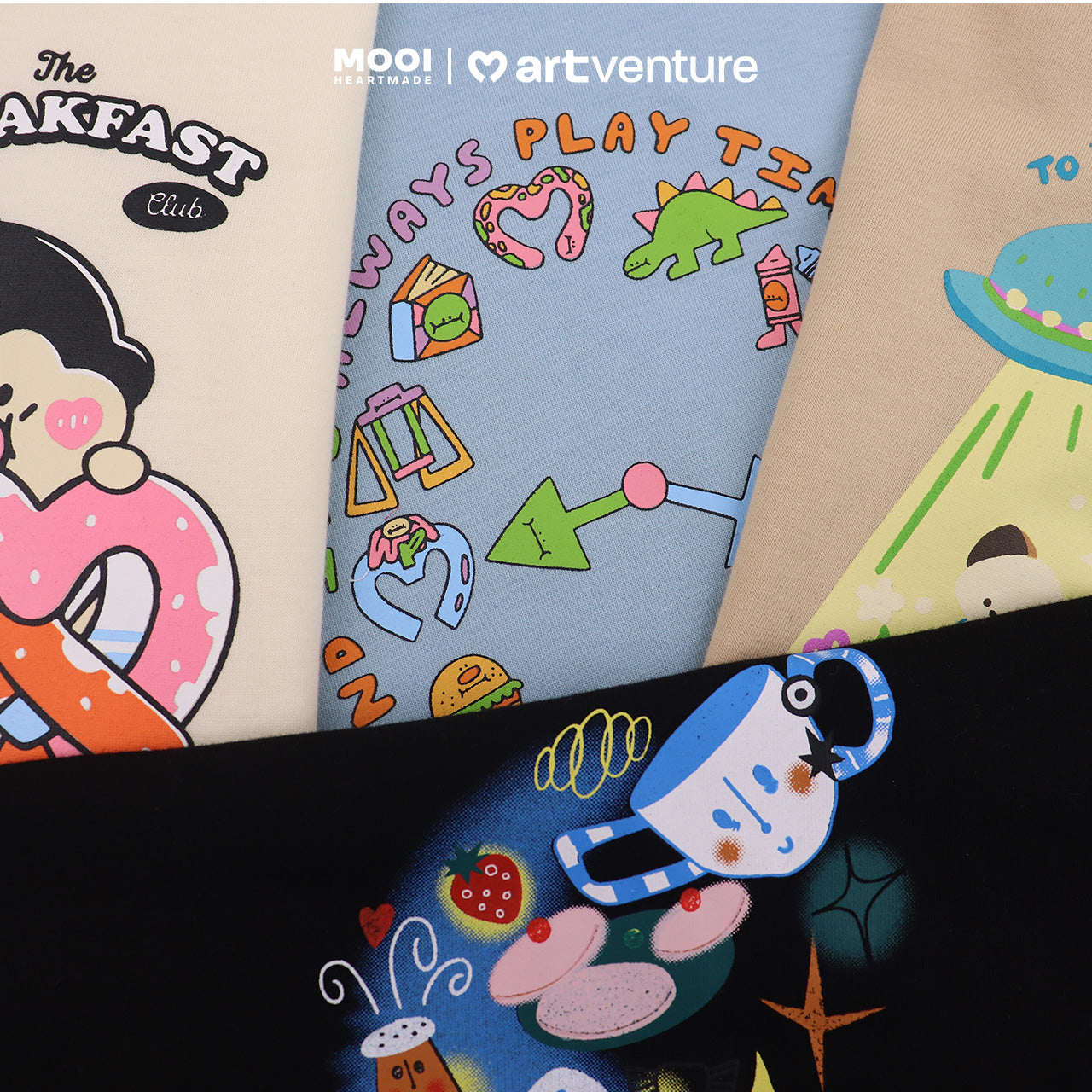Mooi Artventure x Illustrator Vintage Tshirt Tee Kaos Anak
