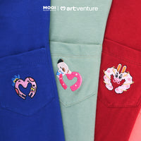 Mooi Artventure x Illustrator Pocket Tee Set Setelan Anak