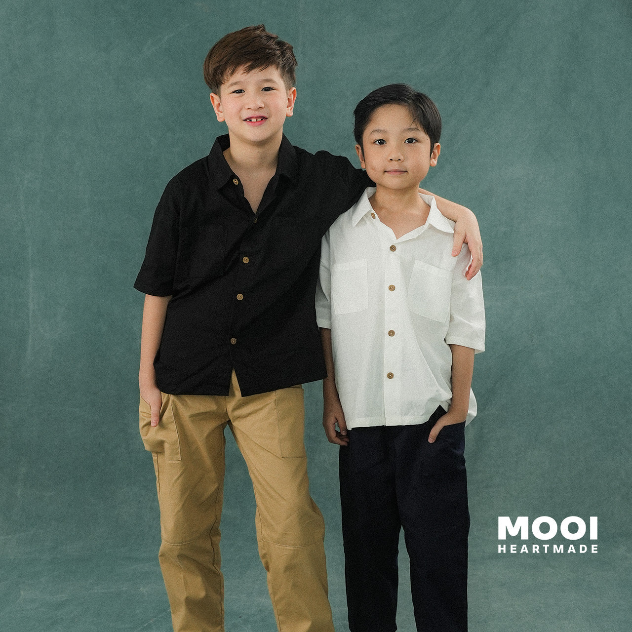 Mooi Kemeja Anak Laki-laki Akio Boxy Shirt Pocket