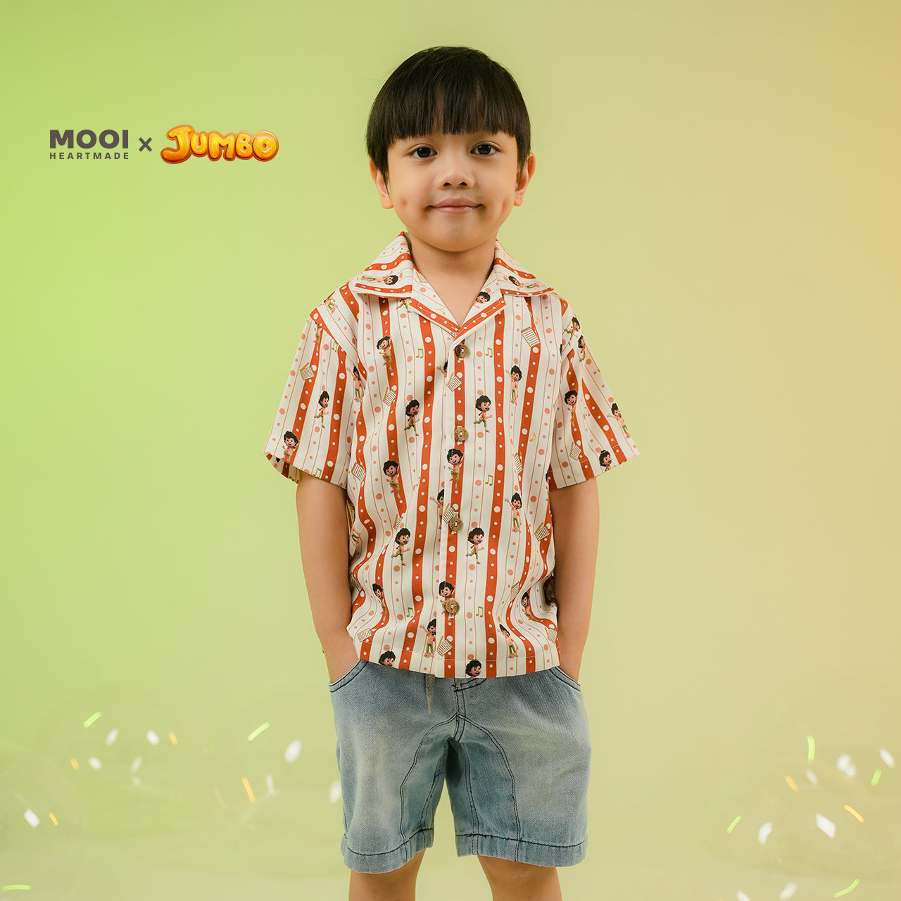Mooi x Jumbo Kemeja Anak Laki - Laki Printed Shirt