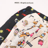 Mooi Artventure x Illustrator Pocket Tee Set Setelan Anak