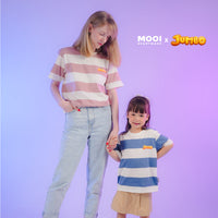 Mooi x Jumbo Kaos Dewasa Tshirt Striped Adult