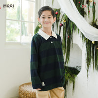 Mooi Kemeja Anak Laki-laki Christmas Collection Jerome Striped Polo Shirt