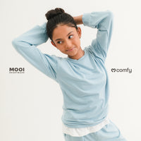 Mooi Comfy Teens Sweater Basic Atasan Lengan Panjang Teens