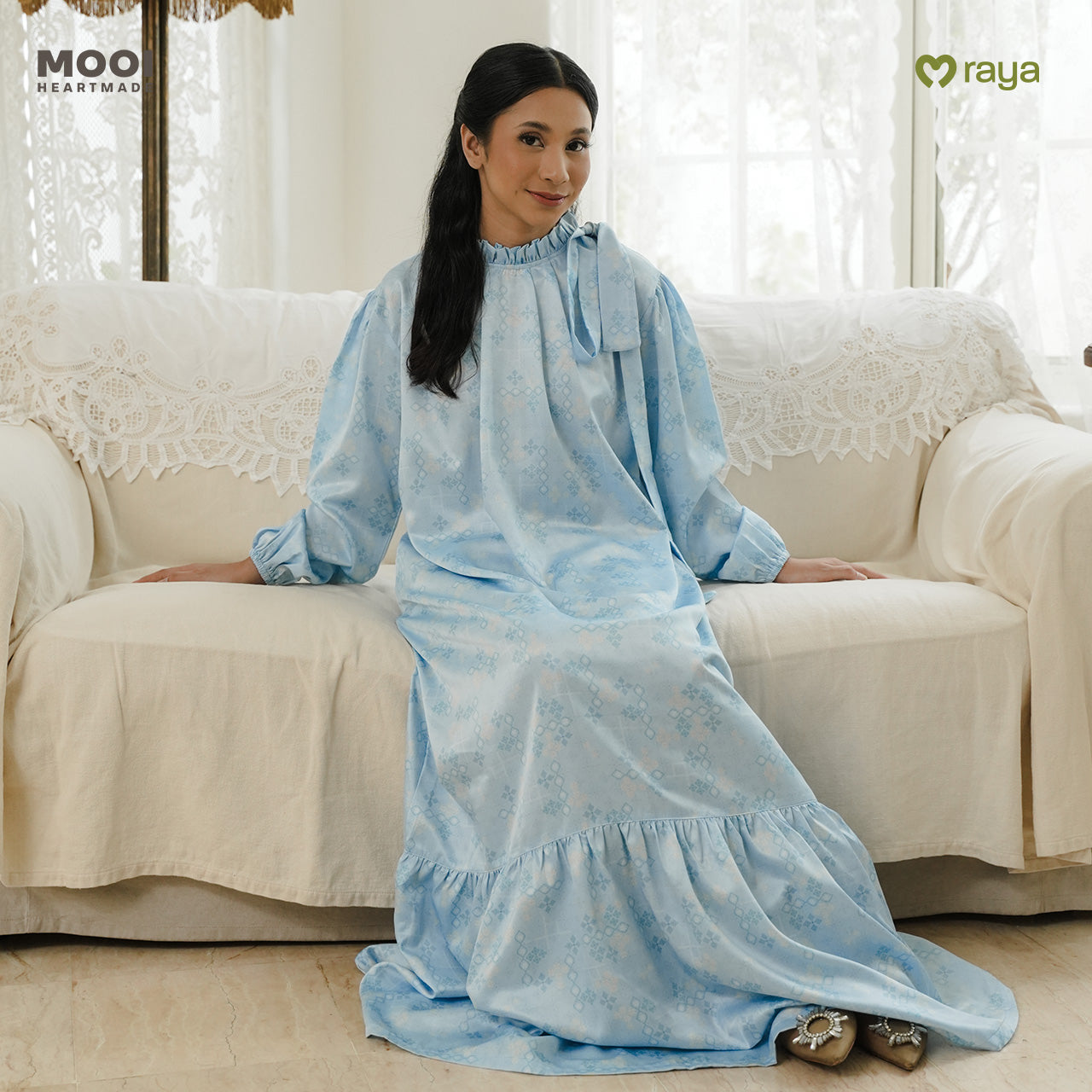 Mooi Dress Dewasa Raya Collection Nawrah Gamis Adult Nawasena Series