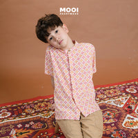 Mooi Atasan Batik Kemeja Anak Laki-Laki Zayyan Batik Shirt