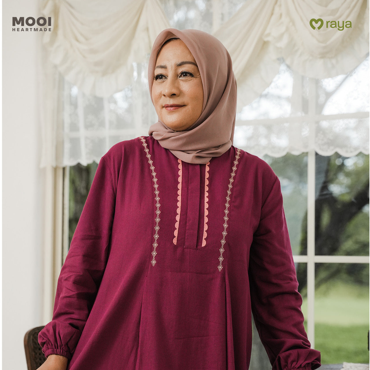 Mooi Dress Dewasa Raya Collection Siara Gamis Adult Basic Series 2026