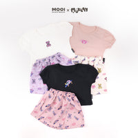 Mooi X Muklay Setelan Anak Perempuan Alena Skort Set