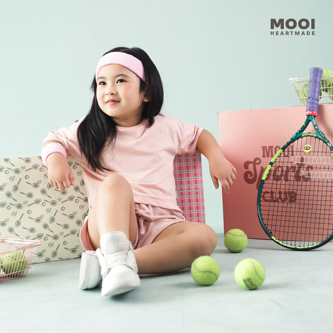 Mooi Setelan Anak Kaos Anak Courtside Basic Set