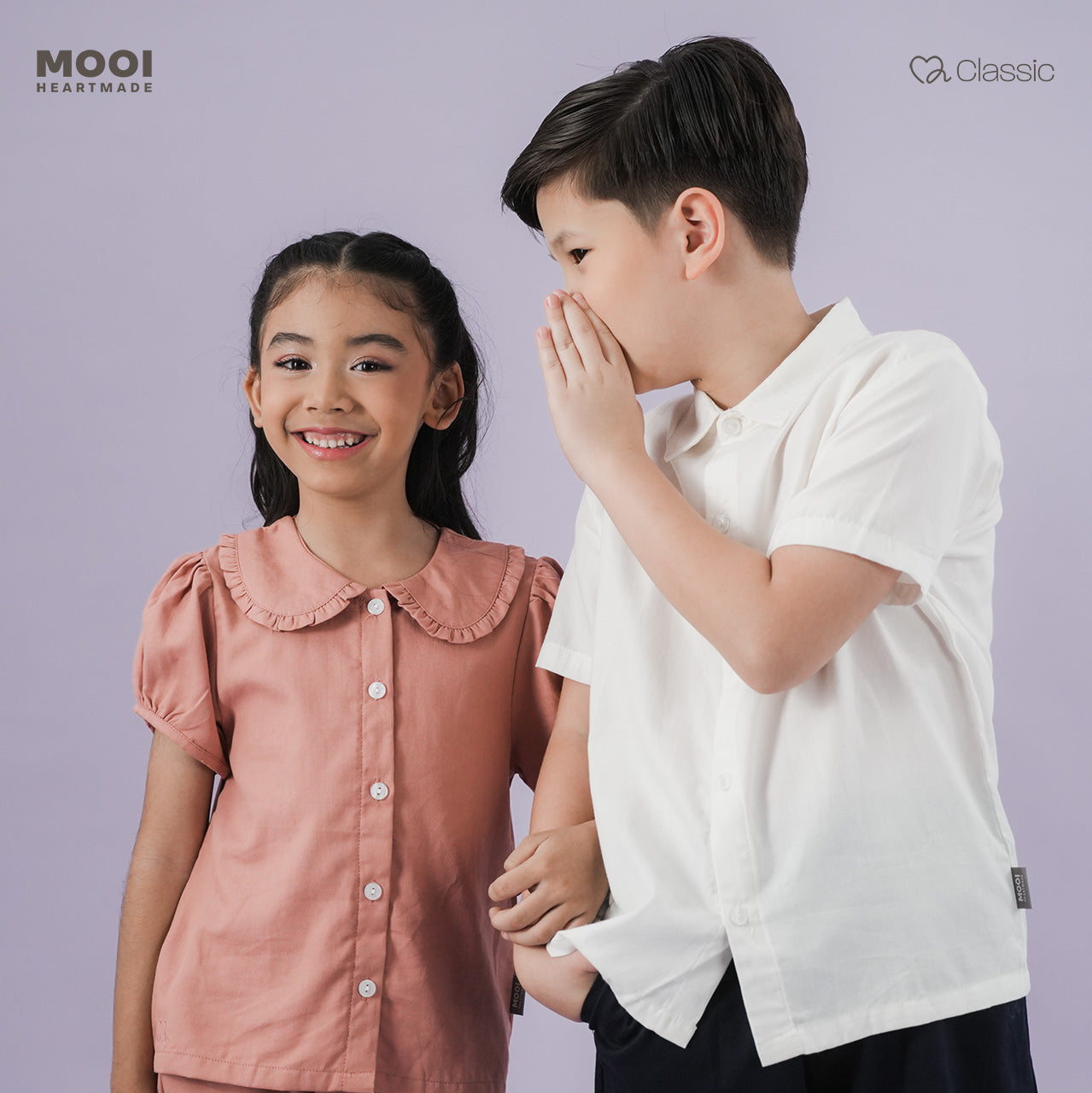 Mooi Atasan Anak Perempuan Charlotte Puff Shirt