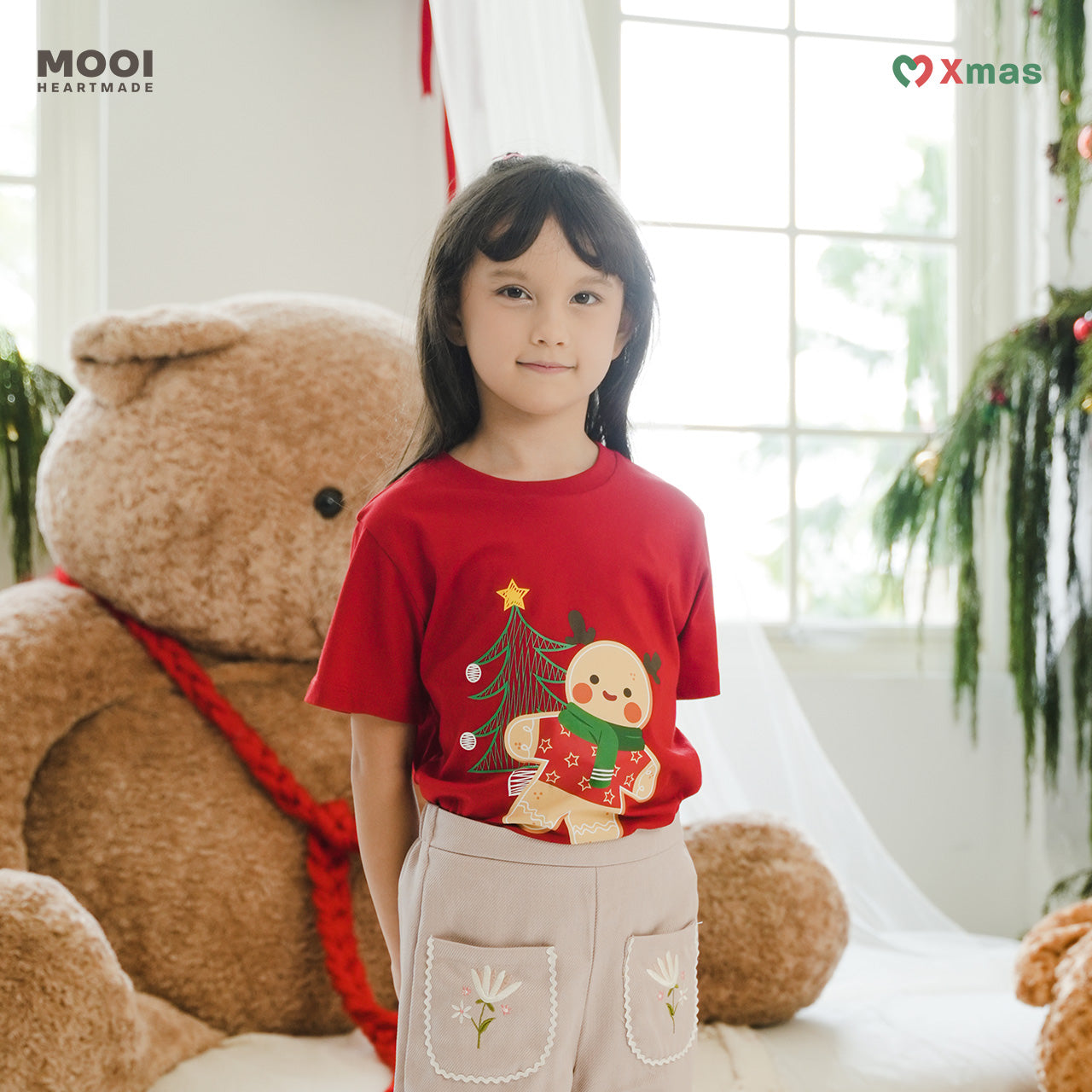 Mooi Kaos Anak Laki-Laki Christmas Collection Jolly Christmas Graphic Tee