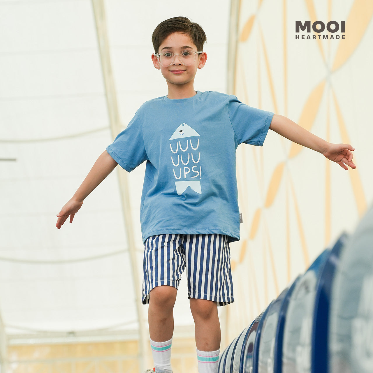 Mooi Celana Pendek Anak Laki-laki Aaron Striped Pants