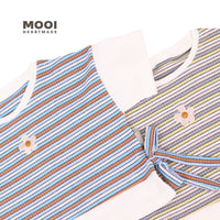 Mooi Atasan Anak Perempuan Chisa Rib Striped Tee