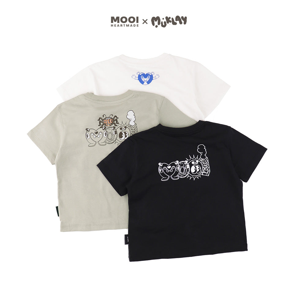 Mooi X Muklay Kaos Anak Unisex Graphic Tee Kids