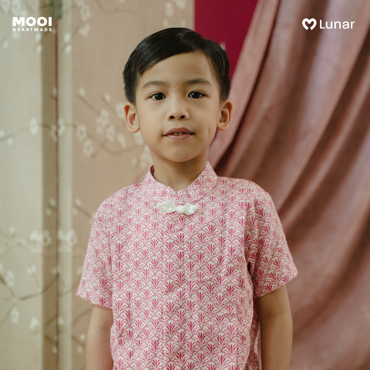 Mooi Kemeja Anak Laki-Laki Lunar Collection Lee Cheongsam Shirt